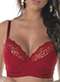 Demillus - Sutiã com Aro e sem Bojo Rendado Demillus 64237 Taça C 27-Preto - variação: 06-Carmim