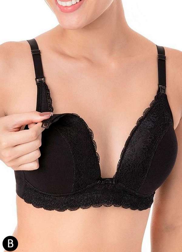 Sutiã Amamentação Triumph 24806 217-Preto - Meias Sao Jorge