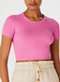 Hering - Blusa Feminina Cropped Hering 4f8l Kt9-Rosa-Médio - variação: Kt9-Rosa-Médio