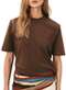 Hering - Blusa Feminina Hering 4h2v N10-Preto - variação: Hlf-Marrom-Café