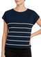 Marialícia - Blusa Feminina Marialicia 184215 5109-Verde-Aspargo - variação: 6751-Marinho