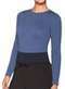 Lupo - Blusa Feminina Melange Loba 45280-001 2660-Azul - variação: 2660-Azul