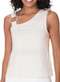 Malwee - Blusa Feminina Regata Malwee 1000132930 02226-Vermelho - variação: 01739-Off-White