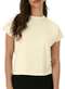 Malwee - Blusa Feminina Reta Malwee 1000120770 02045-Caqui - variação: 00383-Off-White