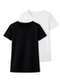 Hering - Kit com 2 Camisetas Feminina Hering 0241 Preto-Branco - variação: Preto-Branco