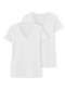 Hering - Kit com 2 Camisetas Feminina Hering 02tq Branco-Mescla - variação: Branco