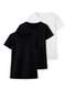 Hering - Kit com 3 Camisetas Feminina Hering 0241 Branco-Mescla - variação: Preto-Branco