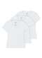 Malwee - Kit com 3 Camisetas Feminina Malwee 1000004502 Branco-Preto - variação: Branco