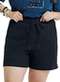 Marialícia - Shorts Feminino Marialicia 184085 2039-Bege-Joaquina - variação: 7001-Preto