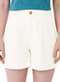 Malwee - Shorts Feminino Reto Malwee 1000127665 02023-Azul-Marinho - variação: 01739-Off-White