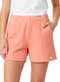 Marialícia - Shorts Feminino Reto Marialicia 184280 2037-Natural - variação: 3470-Coral