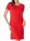 Malwee - Vestido Curto Reto Malwee 1000133963 02226-Vermelho - variação: 02226-Vermelho