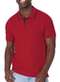 Malwee - Camiseta Masculina Polo Slim Malwee 1000132990 00396-Amarelo - variação: 02226-Vermelho