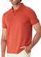Malwee - Camiseta Masculina Polo Slim Malwee 1000137326 00001-Branca - variação: 02376-Laranja
