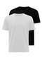 Hering - Kit com 2 Camisetas Masculina Hering 0227 Branco-Preto - variação: Branco-Preto