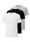 Hering - Kit com 3 Camisetas Masculina Hering 4fv2 1a-Branco - variação: 1b-Branco-Preto-Mescla-Claro