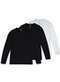 Malwee - Kit com 3 Camisetas Masculina Malwee 1000006658 Preto-Branco - variação: Preto-Branco