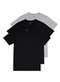 Malwee - Kit com 3 Camisetas Masculina Malwee 1000015037 Branco - variação: Preto-Cinza-Mescla