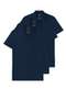 Malwee - Kit com 3 Camisetas Polo Masculina Malwee 1000004430 Marinho-Preto - variação: Marinho