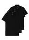 Malwee - Kit com 3 Camisetas Polo Masculina Malwee 1000004430 Marinho-Preto - variação: Preto