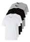 Hering - Kit com 6 Camisetas Masculina Hering 4fv2 Branco - variação: Branco-Preto-Cinza-Mescla