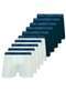 Lupo - Kit com 10 Cuecas Boxer Lupo 523-088 Mescla-Preto-Branco-Marinho - variação: Branco-Marinho