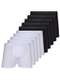 Lupo - Kit com 10 Cuecas Boxer Lupo 784-017 Branco-Preto - variação: Branco-Preto