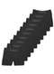 Zorba - Kit com 10 Cuecas Boxer Zorba 781 Preto-Branco - variação: Preto