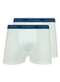 Lupo - Kit com 2 Cuecas Boxer Lupo 523-003 Branco-Marsala - variação: Branco