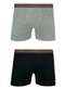 Lupo - Kit com 2 Cuecas Boxer Lupo 523-088 0970-Cinza-Mescla-Preto - variação: 0970-Cinza-Mescla-Preto