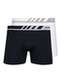 Lupo - Kit com 2 Cuecas Boxer Lupo 671-002 Marinho-Azul-Claro - variação: Preto-Branco