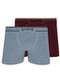 Lupo - Kit com 2 Cuecas Boxer Lupo 733-004 Marinho - variação: Cinza-Marsala