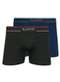 Lupo - Kit com 2 Cuecas Boxer Lupo 733-004 Marinho - variação: Preto-Mescla-Marinho