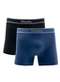 Mash - Kit com 2 Cuecas Boxer Mash 711.17 Az03-Azul-Marinho - variação: Az20-Preto-Marinho