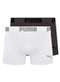 Puma - Kit com 2 Cuecas Boxer Puma 14100-001 Marinho - variação: Branco-Chumbo