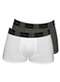 Zorba - Kit com 2 Cuecas Boxer Zorba 717 Preto - variação: Branco-Chumbo