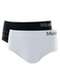 Mash - Kit com 2 Cuecas Slip Mash 711.03 Br00-Branco-Preto - variação: Pt00-Preto-Branco