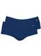 Zorba - Kit com 2 Cuecas Slip Zorba com Abertura 185 Marinho-Denin - variação: Marinho