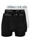 Zorba - Kit com 3 Cuecas Boxer com Abertura Zorba 848 Chumbo-Branco - variação: Preto-Branco