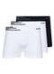 Lupo - Kit com 3 Cuecas Boxer Lupo 436-002 Branco-Preto - variação: Branco-Preto