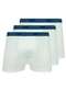 Lupo - Kit com 3 Cuecas Boxer Lupo 523-003 Branco-Azul - variação: Branco