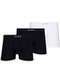 Lupo - Kit com 3 Cuecas Boxer Lupo 661-001 9990-Preta - variação: Preto-Branco