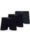 Lupo - Kit com 3 Cuecas Boxer Lupo 661-001 9990-Preta - variação: Preto-Grafite