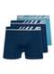 Lupo - Kit com 3 Cuecas Boxer Lupo 671-002 Grafite-Marinho - variação: Marinho-Azul-Claro