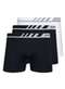 Lupo - Kit com 3 Cuecas Boxer Lupo 671-002 Grafite-Marinho - variação: Preto-Branco
