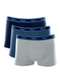 Mash - Kit com 3 Cuecas Boxer Mash 110.34 Cz06-Branco-Chumbo-Preto - variação: Az08-Marinho-Azul-Cinza