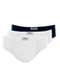 Mash - Kit com 3 Cuecas Slip Mash 074.58 Branco - variação: Branco-Marinho