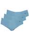Zorba - Kit com 3 Cuecas Slip Zorba com Abertura 172 Plus Size Preto - variação: Denin