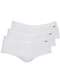Zorba - Kit com 3 Cuecas Slip Zorba com Abertura 185 Branco-Grafite - variação: Branco