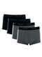 Calvin Klein - Kit com 4 Cuecas Boxer Calvin Klein C11.07 Cz06-Chumbo-Preto - variação: Cz06-Chumbo-Preto
